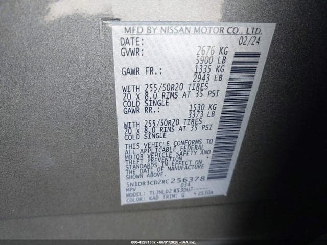 2024 NISSAN PATHFINDER SL 4WD 9