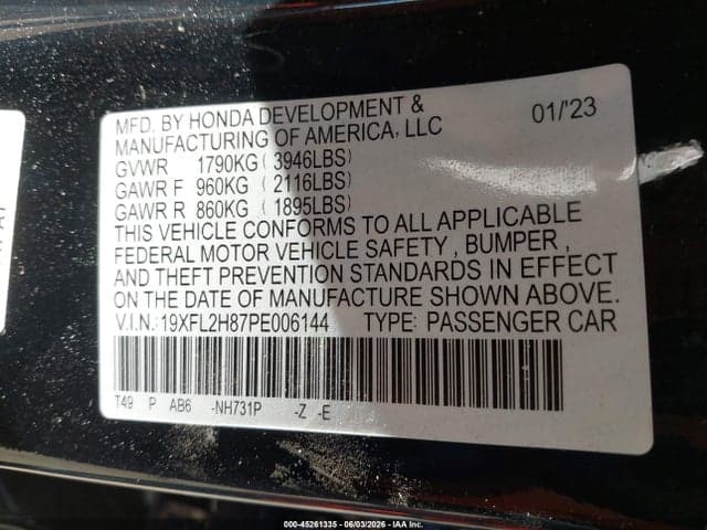 2023 HONDA CIVIC SPORT 9