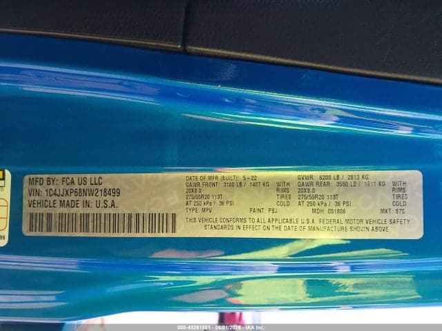 2022 JEEP WRANGLER 4XE UNLIMITED SAHARA 4X4 9