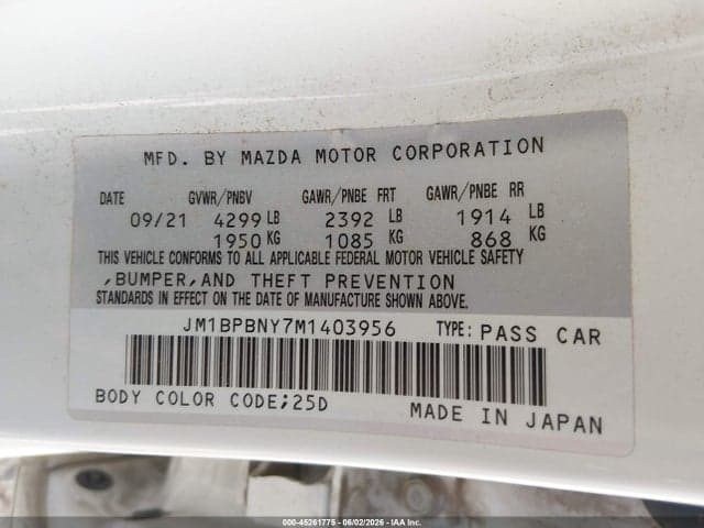 2021 MAZDA MAZDA3 2.5 TURBO PREMIUM PLUS 9