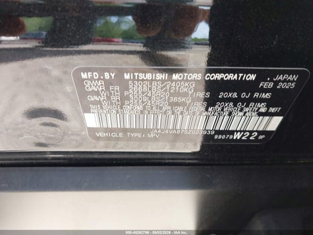 2025 MITSUBISHI OUTLANDER SE 2.5 S-AWC 9