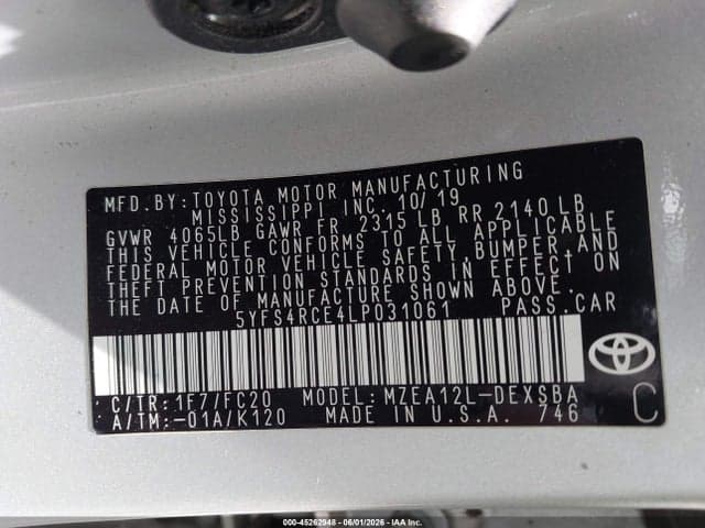 2020 TOYOTA COROLLA SE 9