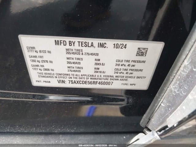 2024 TESLA MODEL X LONG RANGE 9