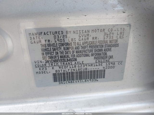 2025 NISSAN VERSA 1.6 SV 9
