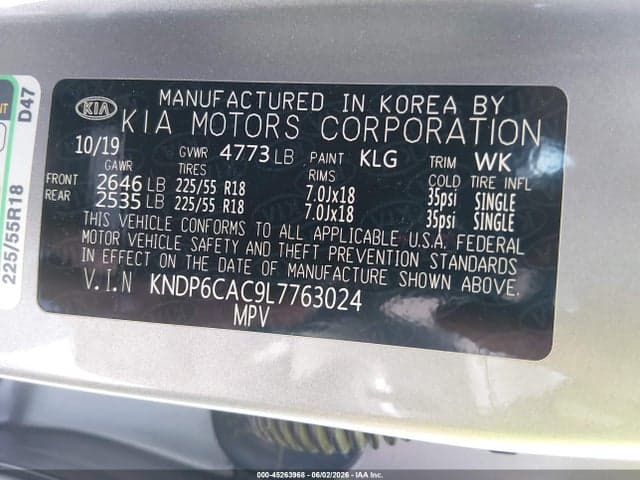 2020 KIA SPORTAGE S 9