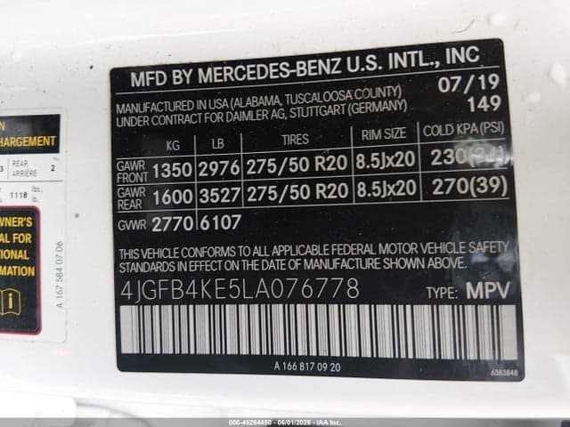 2020 MERCEDES-BENZ GLE 350 4MATIC 9
