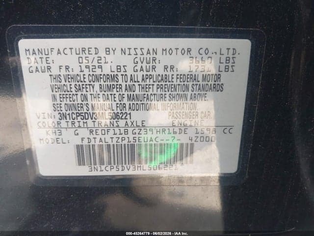 2021 NISSAN KICKS SR XTRONIC CVT 9