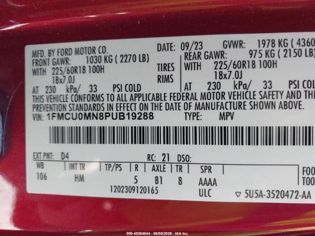 2023 FORD ESCAPE ST-LINE 9