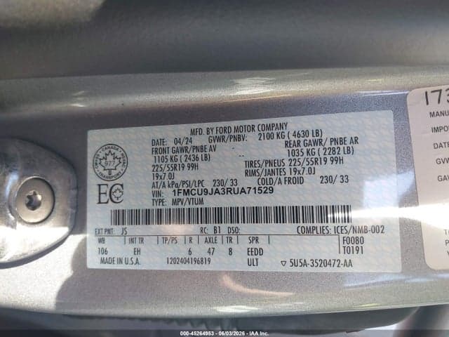 2024 FORD ESCAPE PLATINUM 9
