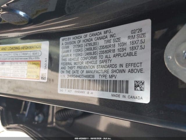 2026 HONDA CR-V EX AWD 9