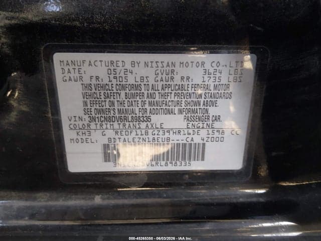 2024 NISSAN VERSA 1.6 S 9