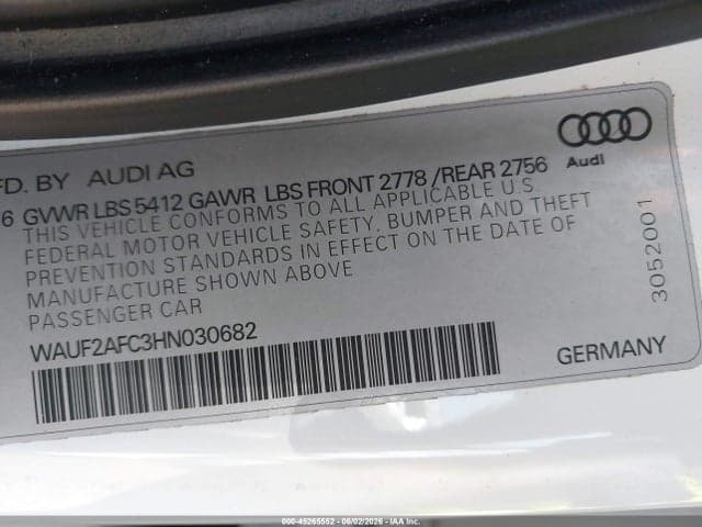 2017 AUDI A6 3.0T PREMIUM PLUS 9