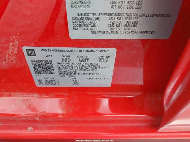 2023 CHEVROLET SILVERADO 1500 4WD STANDARD BED LT 9