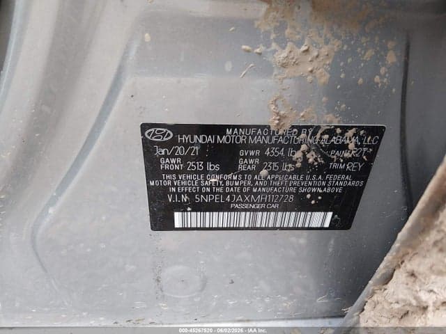 2021 HYUNDAI SONATA SEL 9