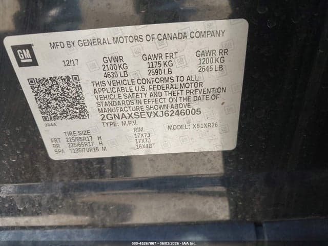2018 CHEVROLET EQUINOX LT 9