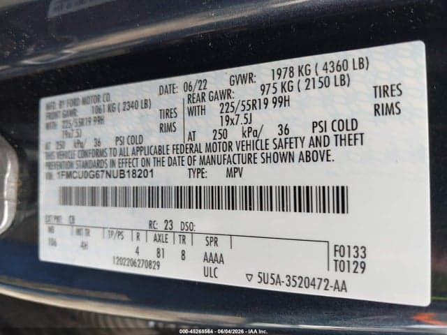 2022 FORD ESCAPE SE 9