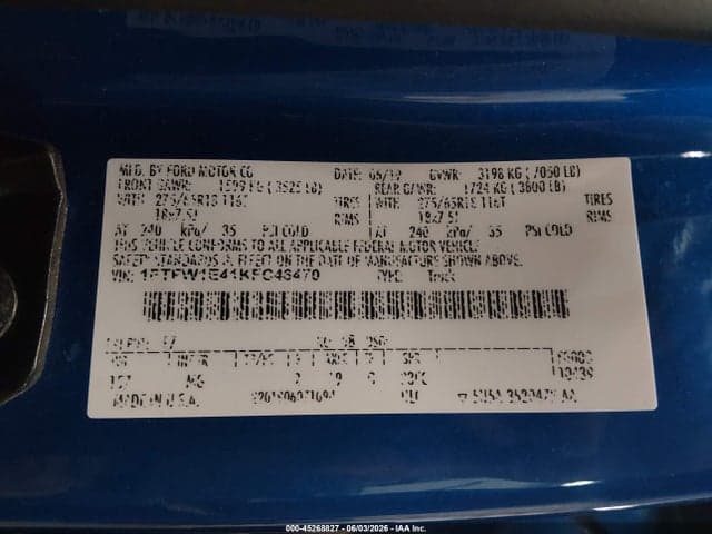 2019 FORD F-150 XLT 9