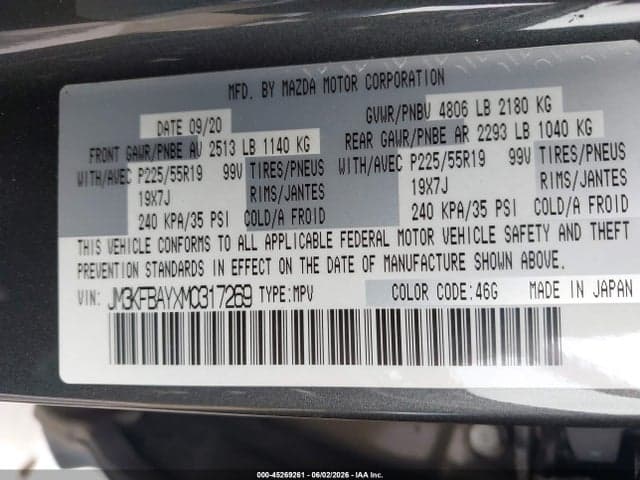 2021 MAZDA CX-5 GRAND TOURING RESERVE 9