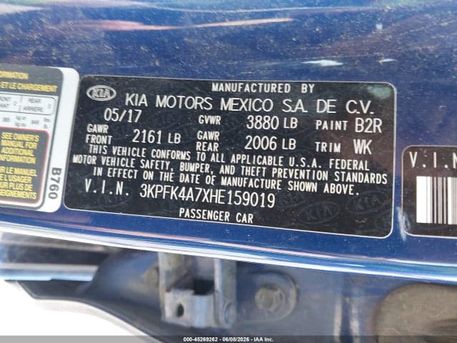 2017 KIA FORTE LX 9