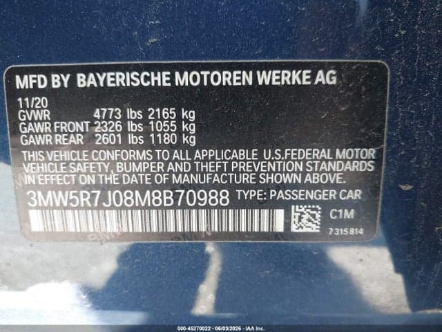 2021 BMW 330I XDRIVE 9