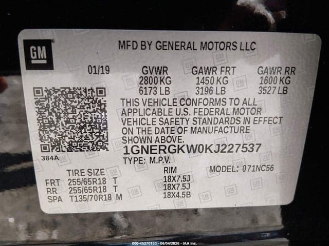 2019 CHEVROLET TRAVERSE 1LT 9
