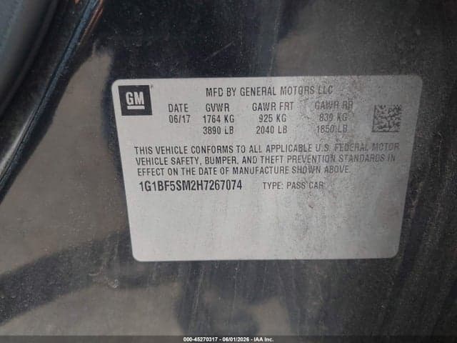 2017 CHEVROLET CRUZE PREMIER AUTO 9