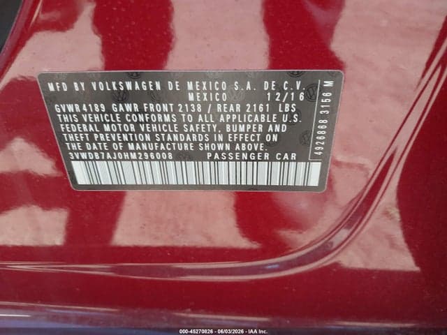 2017 VOLKSWAGEN JETTA 1.4T SE 9