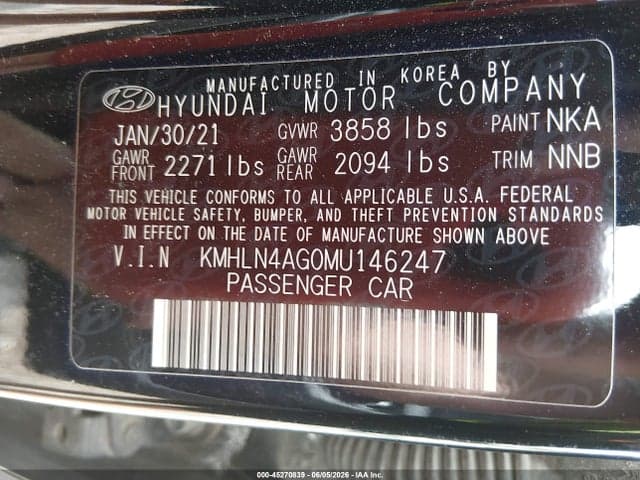2021 HYUNDAI ELANTRA SEL 9
