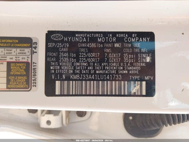 2020 HYUNDAI TUCSON VALUE 9