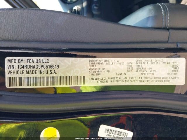 2023 DODGE DURANGO SXT RWD 9