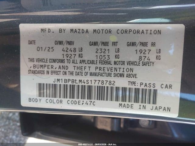2025 MAZDA MAZDA3 2.5 S CARBON EDITION 9