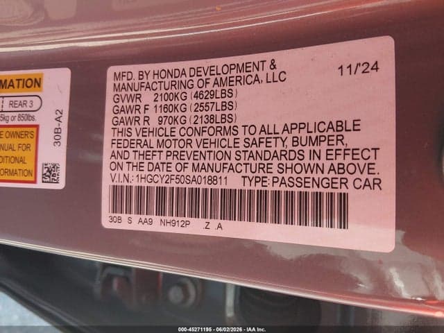 2025 HONDA ACCORD HYBRID SPORT 10