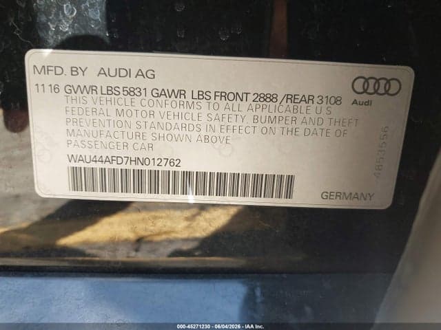 2017 AUDI A8 L 3.0T 9