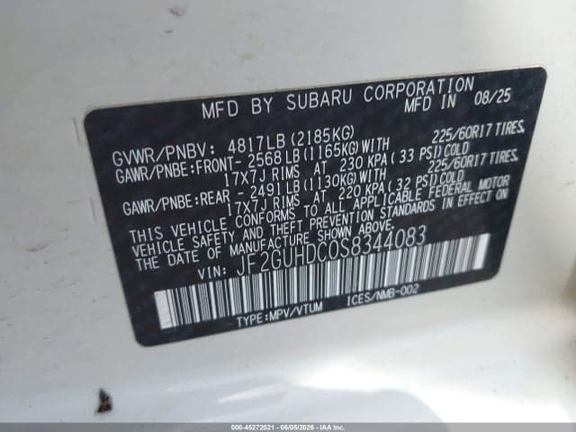 2025 SUBARU CROSSTREK PREMIUM 9