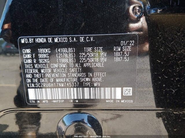2022 HONDA HR-V AWD SPORT 9