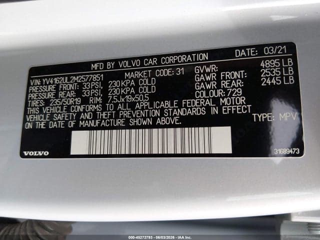 2021 VOLVO XC40 T5 9