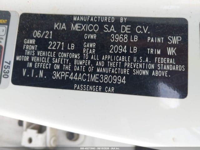 2021 KIA FORTE GT 9