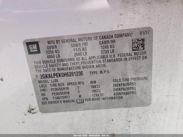 2017 GMC TERRAIN SLT 9