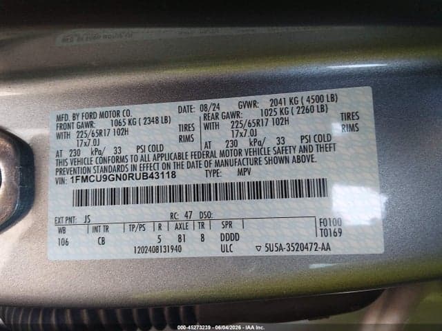 2024 FORD ESCAPE ACTIVE 9