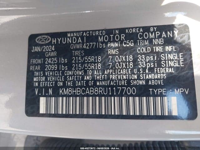 2024 HYUNDAI KONA SEL 9