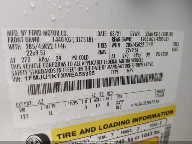 2021 FORD EXPEDITION LIMITED 9