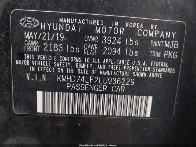 2020 HYUNDAI ELANTRA SE 9