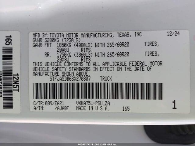 2025 TOYOTA TUNDRA LIMITED 9