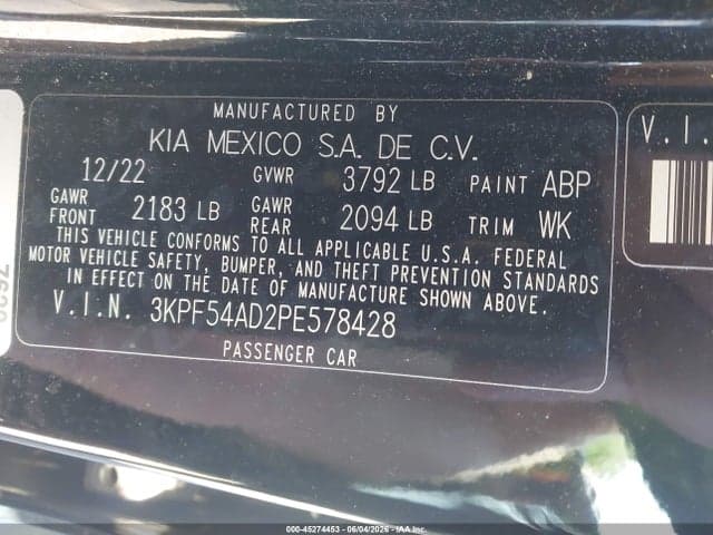 2023 KIA FORTE GT-LINE 9