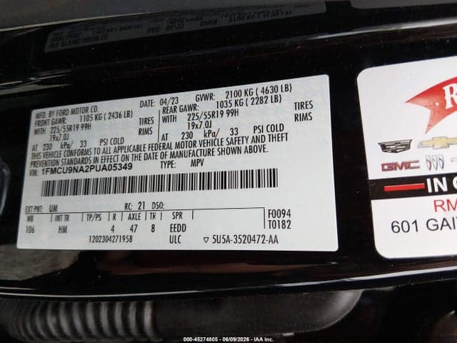 2023 FORD ESCAPE ST-LINE SELECT 9