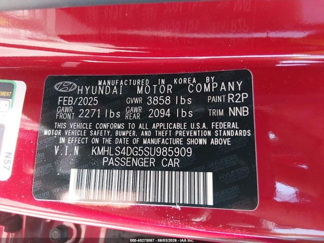 2025 HYUNDAI ELANTRA SEL CONVENIENCE 9