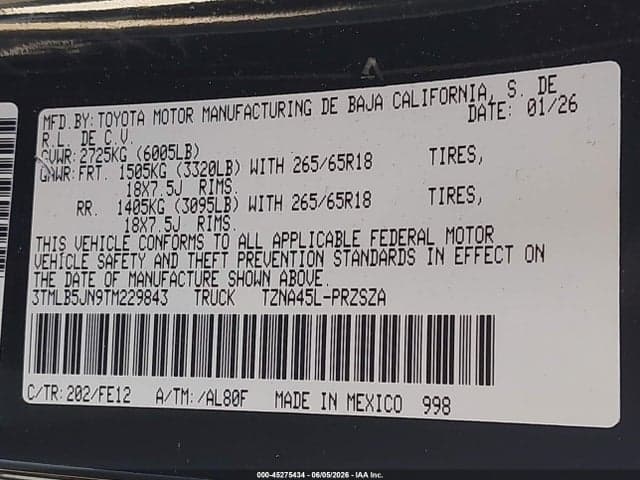 2026 TOYOTA TACOMA TRD SPORT 9
