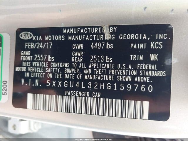 2017 KIA OPTIMA EX 9