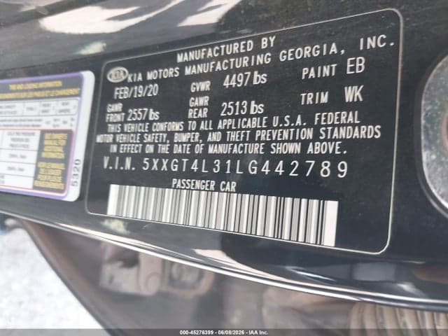 2020 KIA OPTIMA SE 9