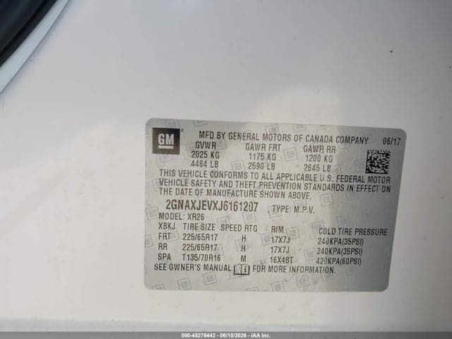 2018 CHEVROLET EQUINOX LT 9